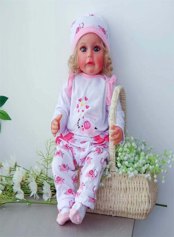 MAIHAO Reborn Baby Doll Clothes for 17-24 Inch Newborn Baby Doll, Baby Dolls Clothes Outfit Accessories fit 17-24 Inch Baby Doll Cute Little Elephant Set - Image 4